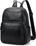 coolcy leather backpack – stylish casual daypacks for enhanced seo logo