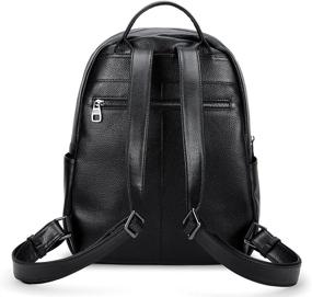img 1 attached to Coolcy Leather Backpack – Stylish Casual Daypacks for Enhanced SEO