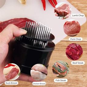 img 2 attached to Wandeful Tenderizer Professional Tenderizing Accessories，Black