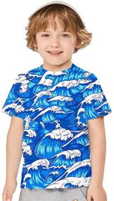 img 2 attached to 👕 Gauekay Kids T-Shirts: Colorful 3D Printing Graphics for Boys and Girls, Cool Tees for Daily Wear, Ages 6-16