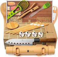 🍣 sushi making kit: an ultimate set for beginners and pros, including bamboo sushi rolling mat, sushi bazooka, and more! logo