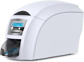 img 3 attached to Efficient ID Card Printing Solution: Magicard Enduro 3e Single Sided Printer with Complete Silver Bodno ID Software & Supplies Package