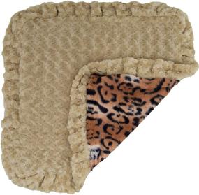 img 2 attached to Ultra Plush Camel Rose/Chepard Luxury Faux Fur Pet Blanket - Super Soft Reversible for Dogs, Cats, and Puppies in Multiple Sizes - Bessie and Barnie