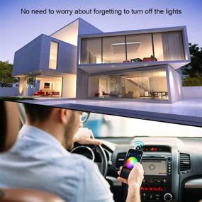 img 1 attached to 🌈 XUNATA LED Strip Lights: 16.4ft WiFi RGBW Light Strip Kit with Smartphone App Control - Waterproof, Dimmable 5050 LED, Android/iOS, Alexa, Google Assistant Compatible