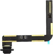 🔌 high-quality charging port connector dock flex cable replacement for ipad air (black) - ensures optimal charging performance logo