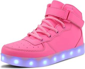 img 4 attached to Light Flashing Sneakers Toddler Boots 33 Boys' Shoes : Sneakers