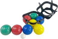 🏖️ draroad portable outdoor bocce balls set with plastic support - family beach, backyard, or party game логотип