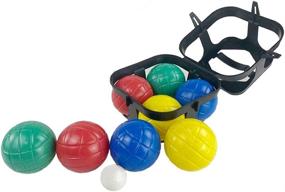 img 4 attached to 🏖️ DRAROAD Portable Outdoor Bocce Balls Set with Plastic Support - Family Beach, Backyard, or Party Game