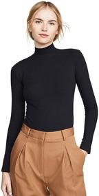 img 2 attached to Womens Turtleneck Shirt Stretchy Lightweight Women's Clothing in Lingerie, Sleep & Lounge