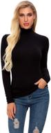 womens turtleneck shirt stretchy lightweight women's clothing in lingerie, sleep & lounge logo