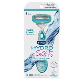 img 4 attached to 💧 Schick Hydro Silk Sensitive Skin Razor with 2 Moisturizing Blade Refills - Ideal for Women