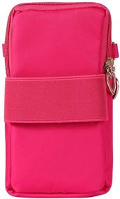 img 1 attached to 👜 Pxinhui Small Crossbody Bag Cell Phone Purse Sport Armband | Compatible with Moto E G Power G8 Plus, Galaxy A51 A52 A31 Note 20/9, OnePlus 8