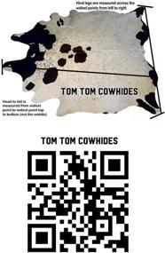 img 1 attached to Cowhides Tricolor Brindle Natural Leather