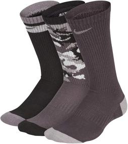 img 2 attached to 🧦 Nike Performance Cushioned Dri FIT Crew Socks 3 Pack for Boys