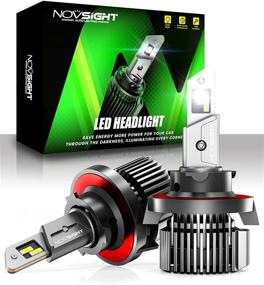 img 4 attached to 💡 NOVSIGHT H13/9008 LED Headlight Bulbs: 100W 20000 Lumens Hi/Lo Beam Conversion Kit, 6500K Cool White - Waterproof, Brightest Halogen Replacement!