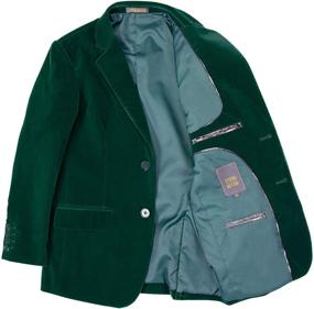 img 2 attached to Stylish and Comfortable: Spring Notion Big Boys' Velvet Blazer for a Classic Look