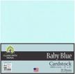 baby blue cardstock 100lb sheets logo