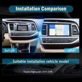 img 3 attached to 🌟 10.2 Inch Touch Screen GPS Navigation Stereo for Toyota Highlander (2014-2019) with SYGAV Android 10.0