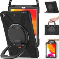 🔒 braecnstock ipad 10.2 case - shockproof with kickstand, shoulder strap, screen protector, pencil holder - ipad 9th 8th 7th gen logo