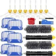 🧹 lhhting replacement parts accessory for irobot roomba 600 series 645 655 675 vacuum cleaner replenishment kit - 8 side brush, 6 filter, 2 bristle & beater brush логотип