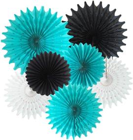 img 4 attached to 🎉 Qian's Party Turquoise Birthday Decorations: A Fantastical Blend of Turquoise and Black for Unforgettable Celebrations in 2021!