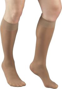 img 4 attached to 🧦 Truform Sheer Compression Stockings, 8-15 mmHg, Women's Knee High Length, 20 Denier, Beige, Large - Enhanced SEO