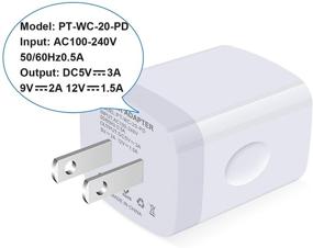 img 1 attached to 🔌 Быстрая зарядка для стены PD, FiveBox [2Pack] 20W USB C адаптер для стены Кирпичный куб Тип C-Box, совместимый с iPhone 13 12 Mini Pro Max SE 11 Pro Max XS XR X 8, iPad Mini 5/4, Samsung.