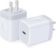 🔌 fast pd wall charger, fivebox [2pack] 20w usb c wall adapter plug brick cube type c box compatible with iphone 13 12 mini pro max se 11 pro max xs xr x 8, ipad mini 5/4, samsung logo