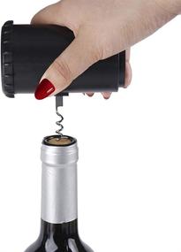 img 1 attached to 🍾 Multi-Functional Bottle Opener with Magnetic Cap Catcher - Automatic Beer Opener, Corkscrew Wine Opener, Arthritis Aid for Weak Hands and Seniors