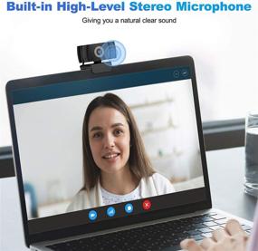 img 1 attached to 📷 2021 AutoFocus Webcam with Microphone & Privacy Cover, Wansview 1080P HD USB PC Web Camera for Laptop Computer Desktop, for Live Streaming, Zoom, Video Call, Online Meeting, Gaming