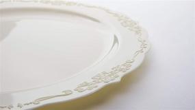 img 1 attached to 🎩 Premium Victorian Disposable Plastic Wedding Food Service Supplies: Elegant Convenience for Your Special Day