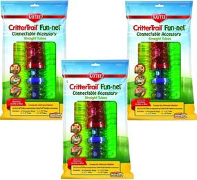 img 1 attached to Kaytee CritterTrail Fun-nels Tubes Value Pack - 5 Tubes and 4 Connector Rings Included