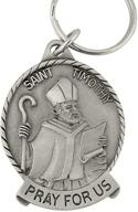 🔑 catholic saint timothy pewter key logo