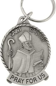 img 1 attached to 🔑 Catholic Saint Timothy Pewter Key