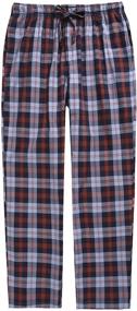 img 4 attached to Navy XXL Boys' Clothing: Cotton Plaid Check Pants NNBLP SB003 for a Stylish Look