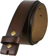 👗 genuine leather vintage casual belt strap replacement with snaps, 1-1/2" (38mm) wide - women's belt logo