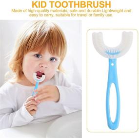 img 3 attached to 🦷 Doitool 4Pcs Kids U Shaped Silicone Toothbrush Set with Soft Brush Head - Whitening Massage and Whole Mouth Cleaning for Children's Present Favors (Assorted Color)