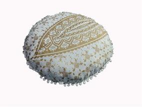 img 2 attached to Stunning 32&#34; Gold Mandala Barmeri Large Floor Decor: Enhance your space with elegance and charm