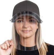 😷 enhanced protection: prime manufacturers hatshield flip baseball cap face shield logo