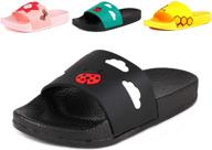 👦 anrenity summer boys' slides sandals shoes and slippers for toddlers logo