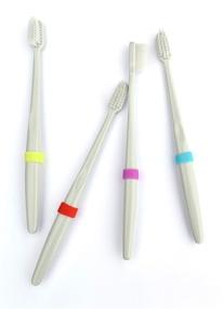 img 2 attached to CUPmarker Toothbrush Marker - Set of 6 Adjustable & Reusable Labels for Standard Toothbrushes