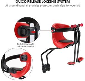 img 3 attached to 🚲 Eton Front Mounted Universal Baby Bike Seat: Ensuring Safety and Comfort for Kids on Front-Mounted Bicycles