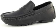👞 hawkwell boys' casual loafer moccasin driver shoes logo