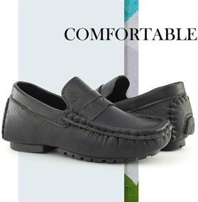 img 3 attached to 👞 Hawkwell Boys' Casual Loafer Moccasin Driver Shoes
