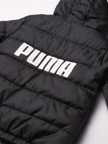 img 2 attached to 🧥 Stylish & Warm: PUMA Boys Bubble Jacket in Black - Boys' Clothing