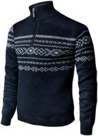 🧥 stylish light pullover fleeces: trendy patterned sweaters for men's clothing logo