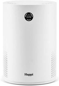 img 4 attached to 🌬️ My Happi Air Purifier: True HEPA H13 Filter with UV & Active Carbon - 5-in-1 Layers, LED Air Particle Sensor Display, Self-Cleaning, Whisper Quiet - 3 Speeds, 500 Sq. Ft Coverage (White)