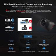 parkvision mini car side view camera/rear view camera/front view camera: 360° rotatable lens, easy installation without drilling, upside down flip image function - no guidelines [s142] logo