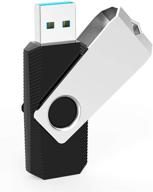 🖥 kootion 32gb usb 3.0 flash drive - high-speed swivel memory stick, black logo