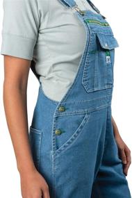 img 3 attached to Liberty Womens Denim Overalls Washed Women's Clothing